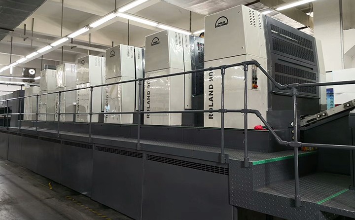 羅蘭900全開6色+連線油印刷機