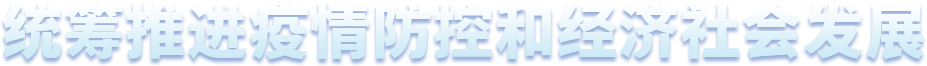 統(tǒng)籌推進(jìn)疫情防控和經(jīng)濟(jì)社會(huì)發(fā)展